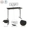 Bestar Bestar Upstand 60W x 30D Standing Desk with Dual Monitor Arm in deep grey 175870-000032 - alternate 8